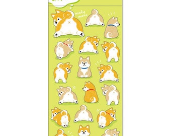 Shiba Dog Buttocks, MIND WAVE Stickers