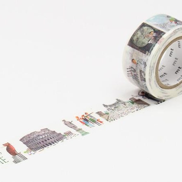 This is Rome, Masking Tape - mt x artist series, Miroslav Sasek, 23mm x 10m