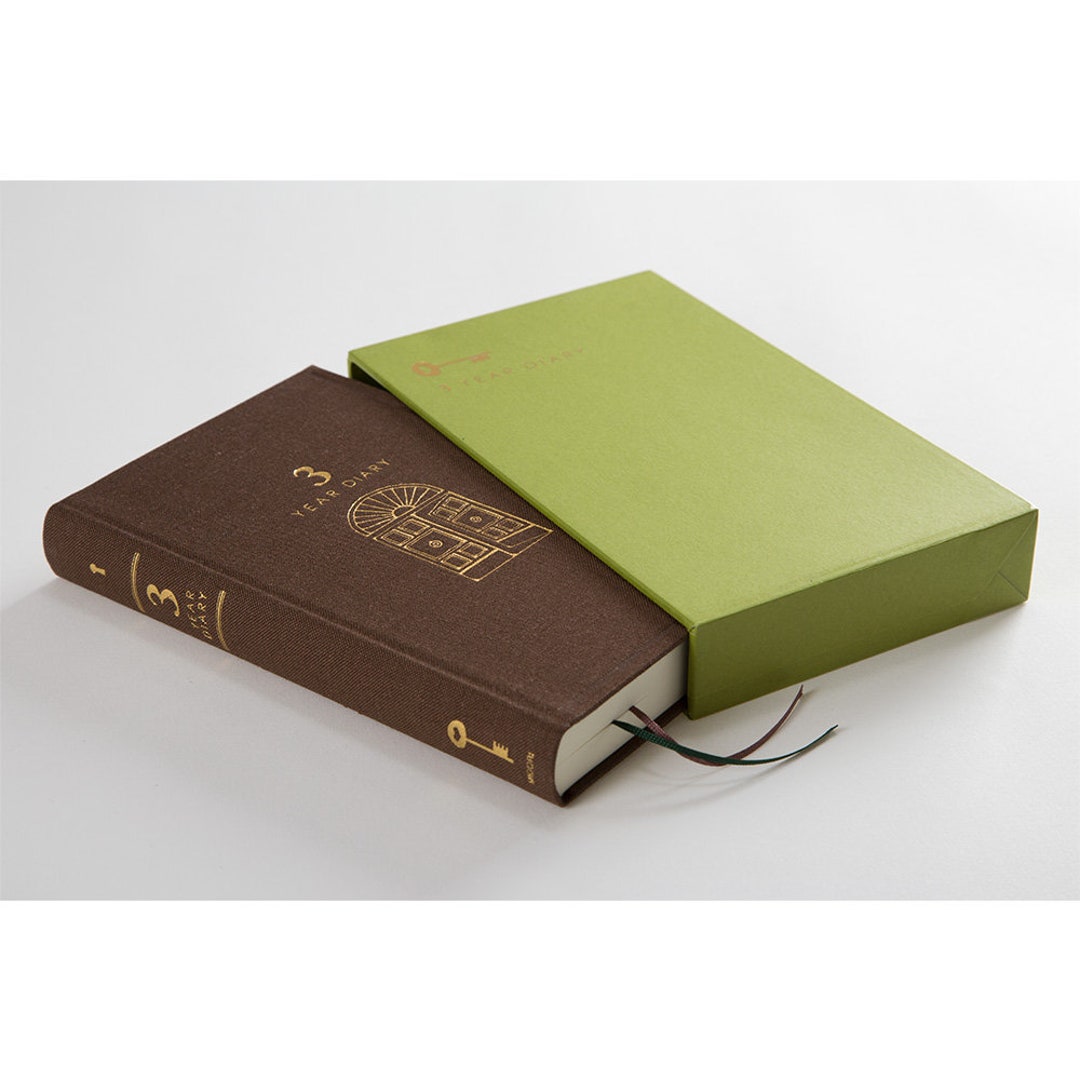 Paper File Mrdiy Midori, Gate Brown, 3-year Diary, MD Paper 7mm Ruled Line - Etsy
