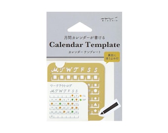 midori, Calendar Template (S) Monthly Block