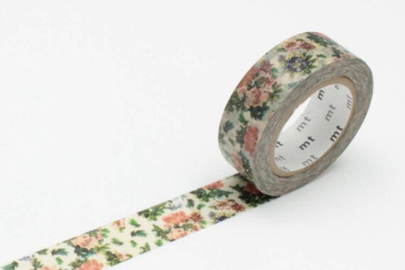 MT Washi Masking Tape 15mm x 10m MTEX1P102 Little Flowers