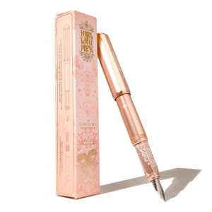 Limited Edition 2023 Ferris Wheel Press, The Fluttering Heart, Aluminium Carousel Fountain Pen, Fine / Medium Nib