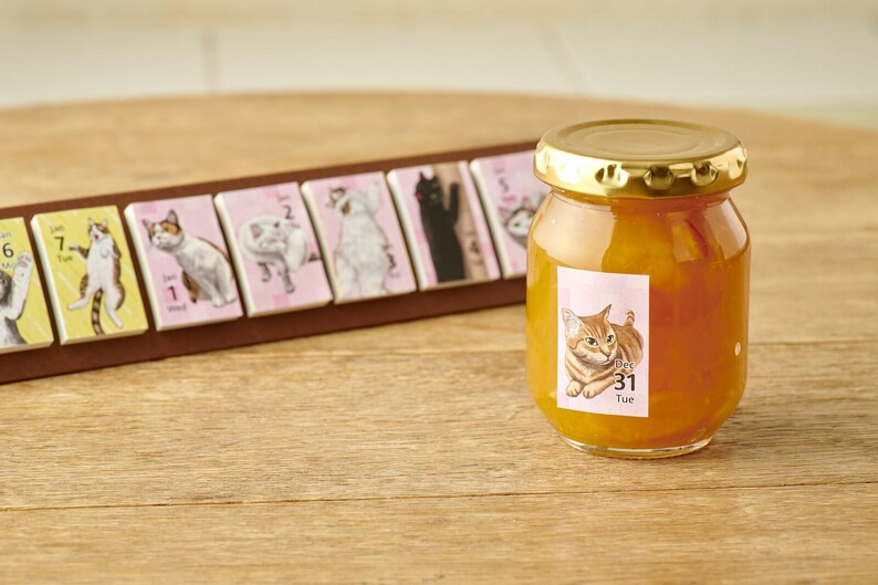 Himekuri 2025 Sticky Note Calendar, Cat Etsy