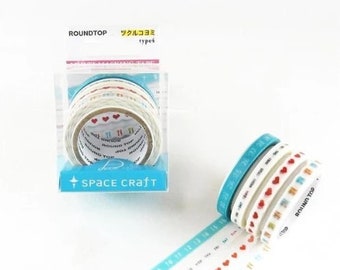 Calendar maker - type 4 (ツクルコヨミ-type4 ), Masking Tape -  ROUND TOP, 5mm x 7m