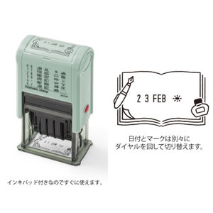 midori, Stationery, Paintable Rotating Date Stamp