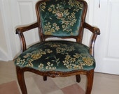 Louis XV Style Oak Armchair, Decorative Armchair, Antique Armchair, Chairs,
