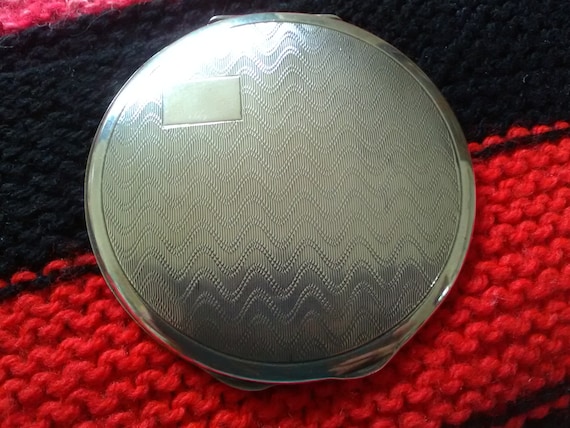 Vintage Sterling Silver Compact, Silver Compact, L