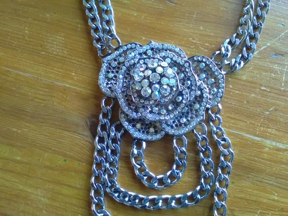 Vintage Large Butler and Wilson Crystal Necklace.… - image 7