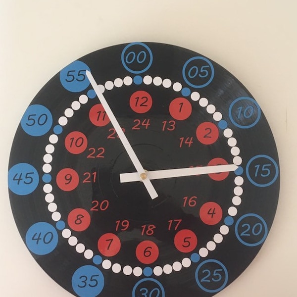 Horloge / pendule d'apprentissage - Apprendre l'heure