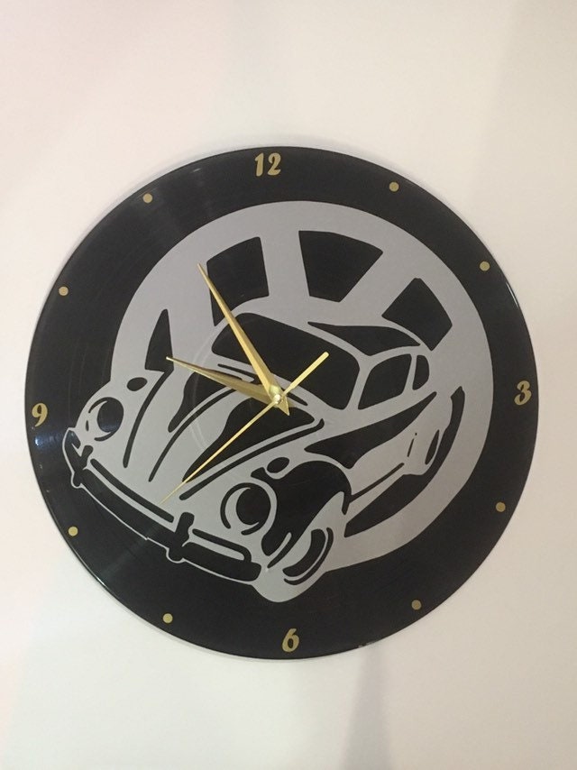 Horloge/Pendule Murale Cox Coccinelle Wv sur Vinyle