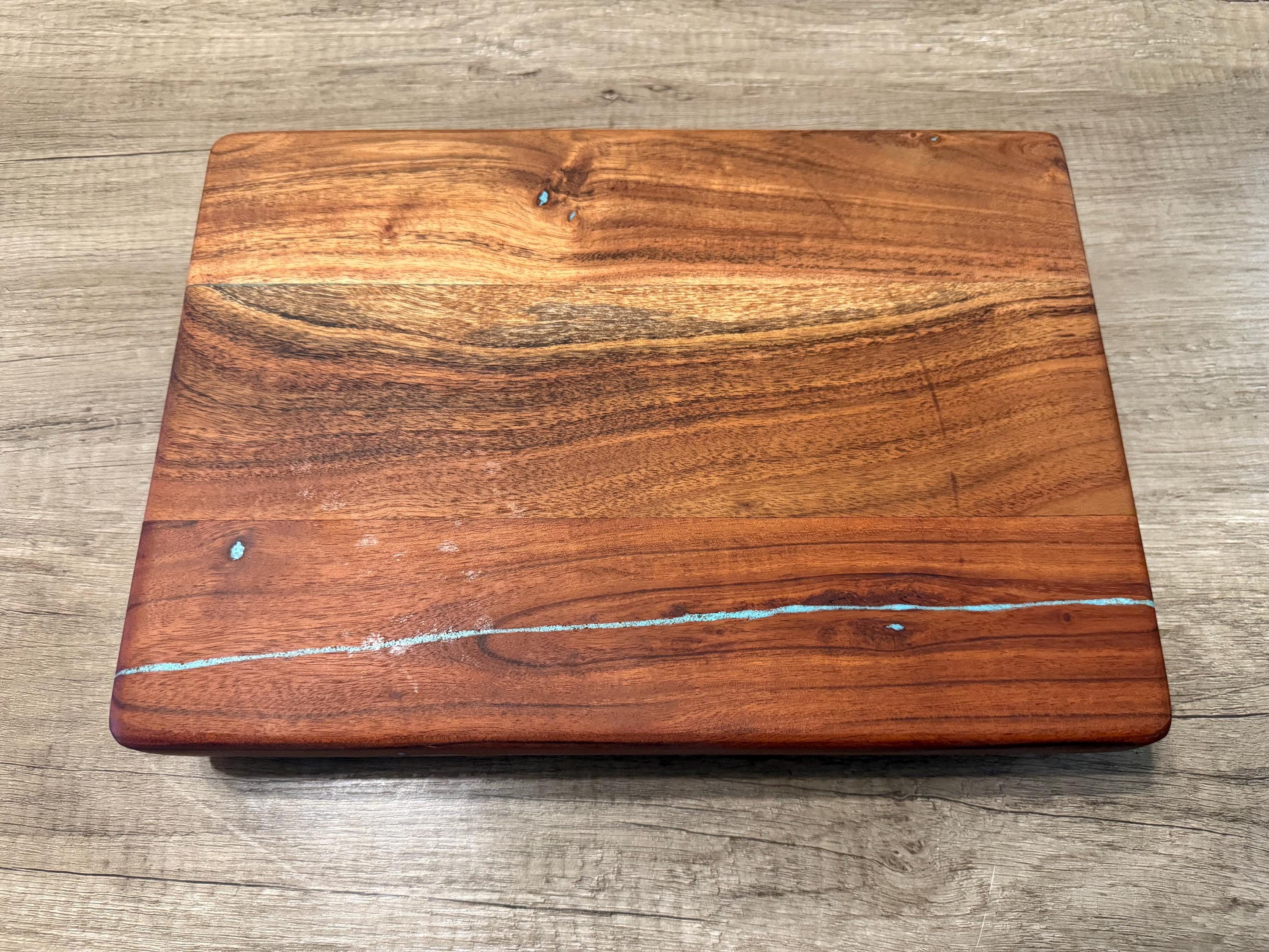 大きなターコイズインレイカッティングボード - Etsy 日本