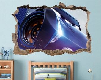 Home Garden Cars Movie 3 Mcqueen 3d Window Decal Wall