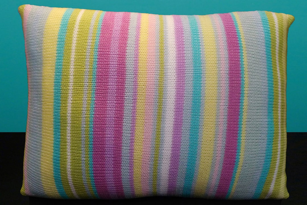 Pastel Stripe Pillow Cover Kit Etsy