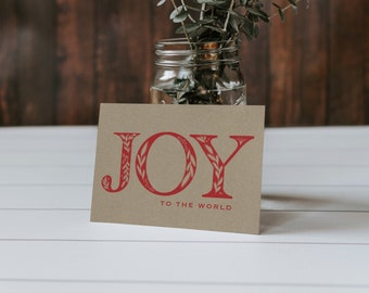 Joy to the world - Pack of 5 Holiday card