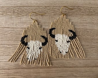 The FUERZA // bull earrings, western earrings, skull earrings