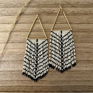 The WILDWOOD // beaded fringe earrings