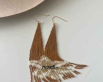 The ACACIA | abstract floral beaded earrings