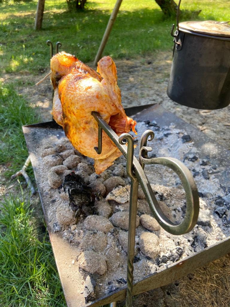 Campfire Spit Roast. Portable Rotisserie Cooking System. Etsy UK