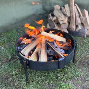 Fire Pit - 35cm Portable Fire Pit - Campfire Fire Pit - Camping - Bushcraft