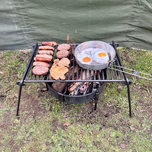 Camping BBQ Grill XL Campfire Grill - Bushcraft - Camping Gear.