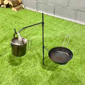 The Original Pan Mini Fire Anchor. Swing Arm. Outdoor Camping. Outdoor BBQ. Open Fire. Bushcraft Gear. image 7