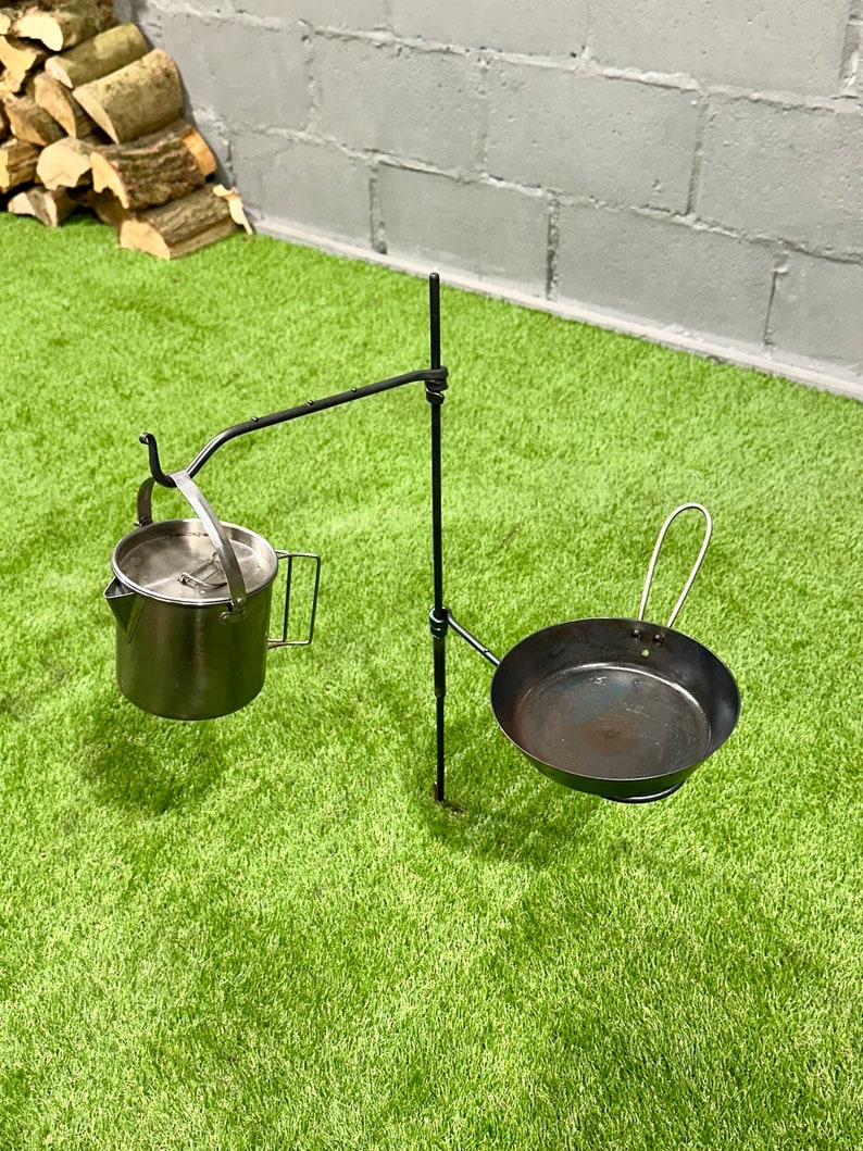 The Original Pan Mini Fire Anchor. Swing Arm. Outdoor Camping. Outdoor BBQ. Open Fire. Bushcraft Gear. image 7