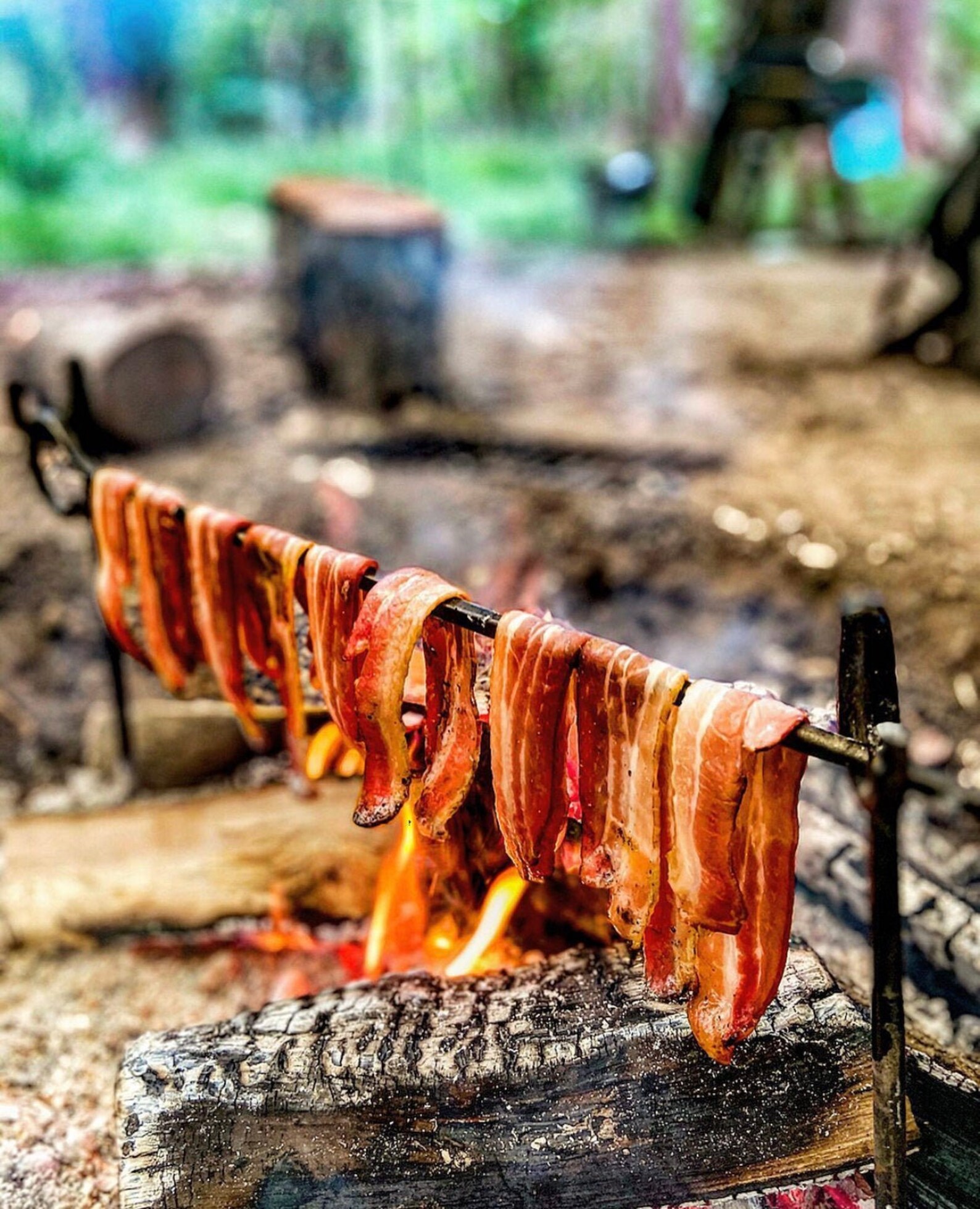 Campfire Spit Roast. Portable Rotisserie Cooking System. Etsy UK