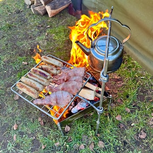 Stainless Steel Grill Mini Fire Anchor - Cook Swing Arm - Portable BBQ,
