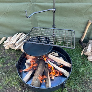 50cm 2-in-1 Fire Pit and BBQ – Garden & Camping Grill