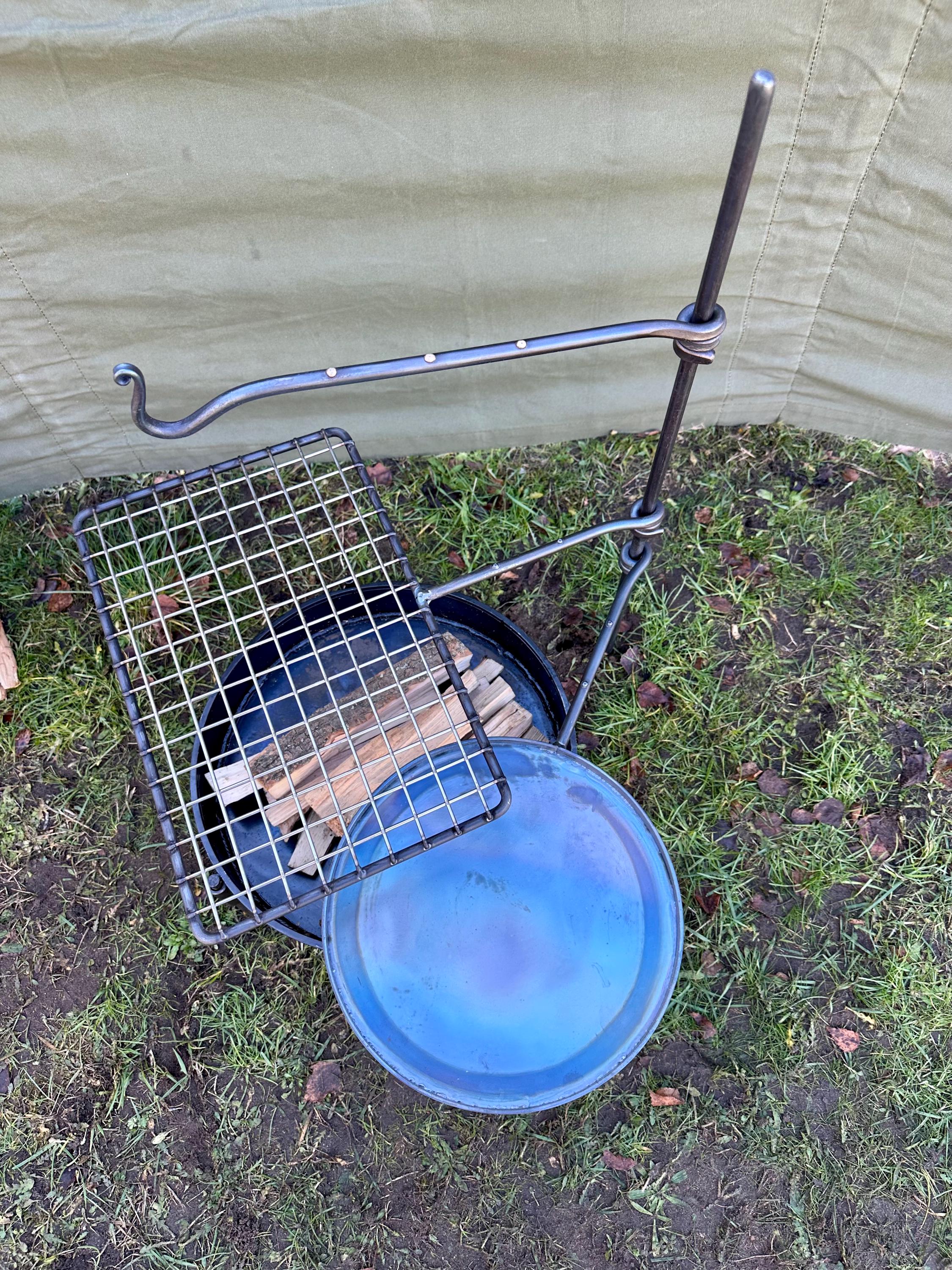 大型 3 アーム ファイヤー アンカー - ポータブル ブッシュクラフト