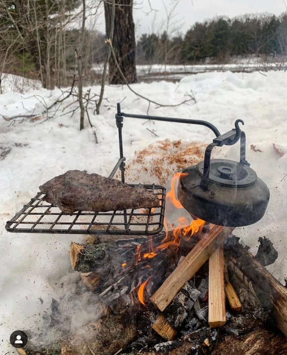 The Original Grill Mini Fire Anchor. Swing Arm. Outdoor Cooking. Bushcraft.  Backpacking. Open Fire. 