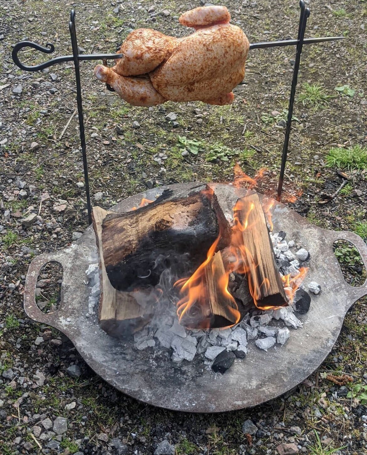 Campfire Spit Roast. Portable Rotisserie Cooking System. Etsy