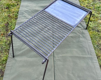 大型折りたたみ脚BBQグリル - グループ向けポータブルアウトドア
