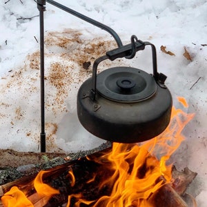 The Original Pan Mini Fire Anchor. Swing Arm. Outdoor Camping. Outdoor BBQ. Open Fire. Bushcraft Gear. image 9