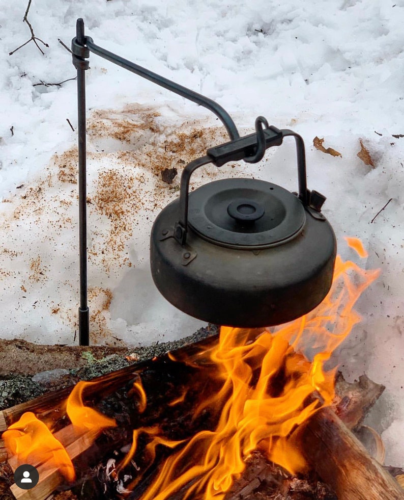 The Original Pan Mini Fire Anchor. Swing Arm. Outdoor Camping. Outdoor BBQ. Open Fire. Bushcraft Gear. image 9