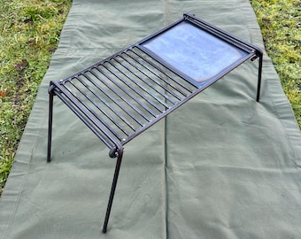 Grill kempingowy Split Camp, wersja ze stali czarnej