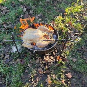 Portable Spit Roast Rotisserie. Outdoor Cooking. Open Fire. Overland Camper. Car Camping. image 5