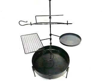 Portable BBQ 50 Cook Station. The Ultimate BBQ Grill, Fry, fire pit, Spit Roast,