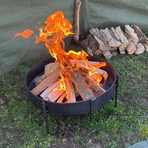 Fire Pit - 50cm Fire Pit - Portable Fire Pit - Camping - Bushcraft