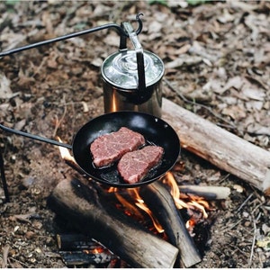 The Original Pan Mini Fire Anchor. Swing Arm. Outdoor Camping. Outdoor BBQ. Open Fire. Bushcraft Gear. image 8