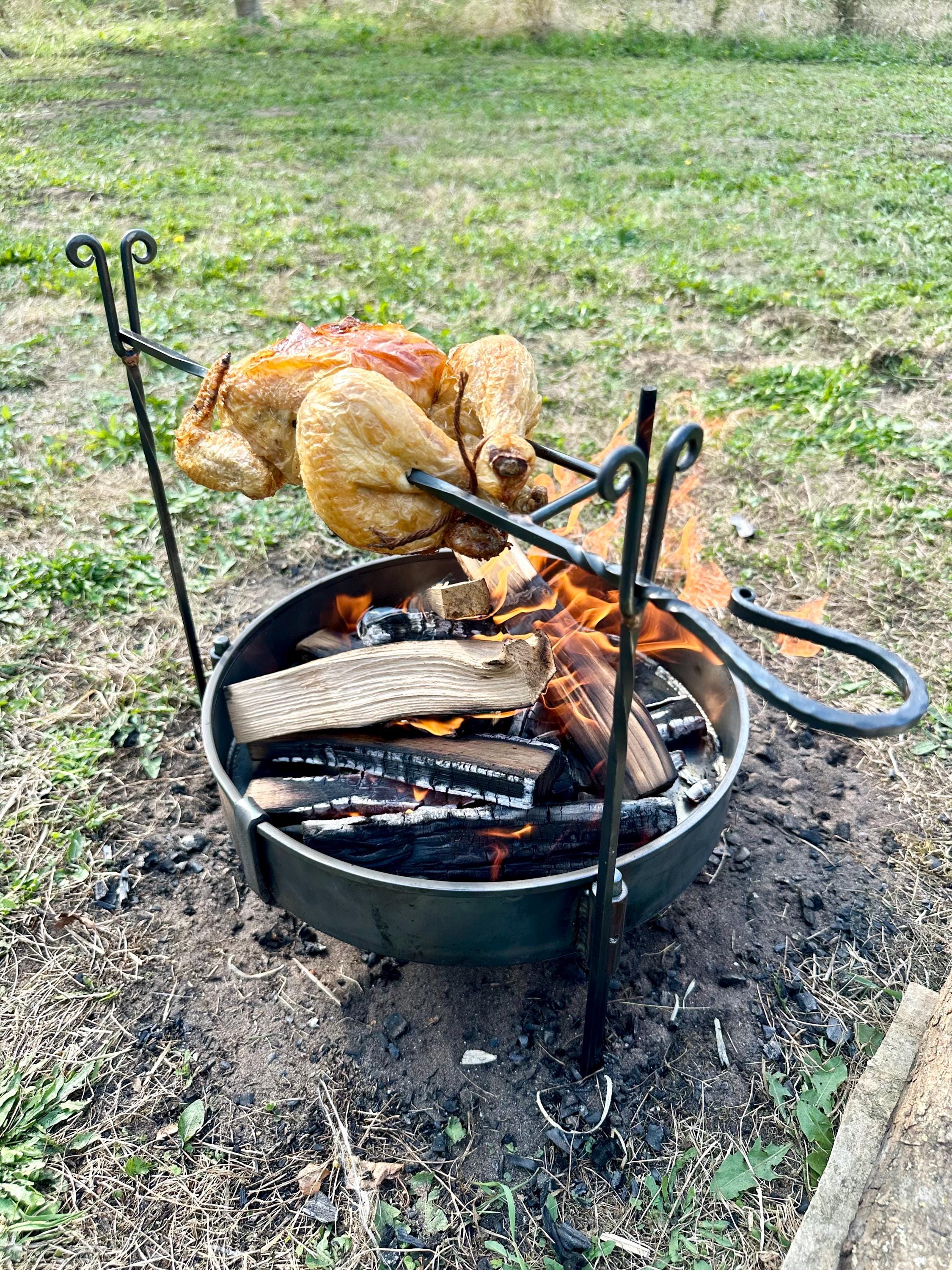 Camping Bushcraft Routard Grill Soudé Acier Inoxydable Feu de