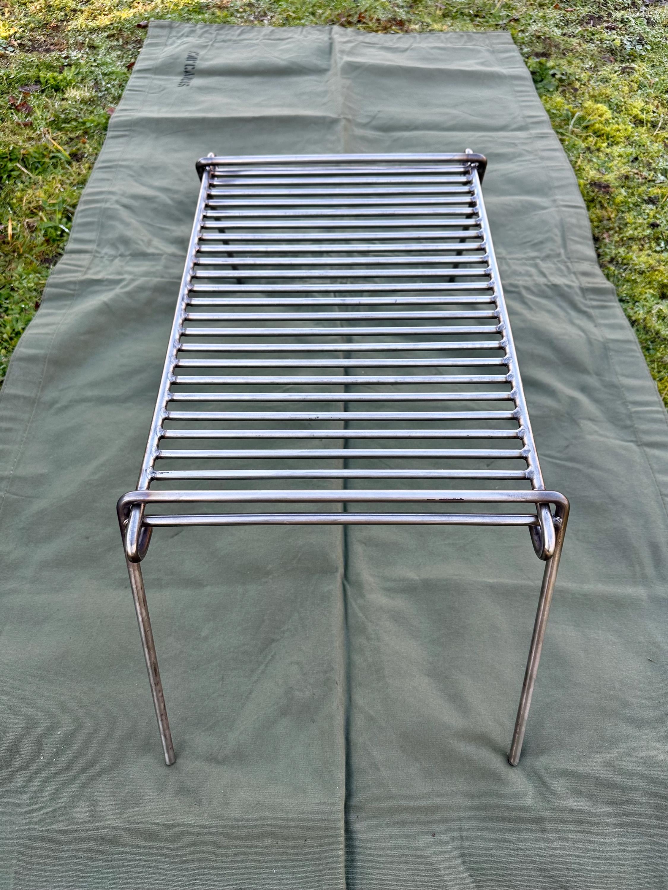 Camping Campfire Grill, Portable Folding Charcoal Grills, Backpacking BBQ Grill - View #3