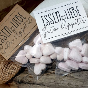 Süßes GASTGESCHENK HOCHZEIT Essen ist Liebe Guten Etsy.de