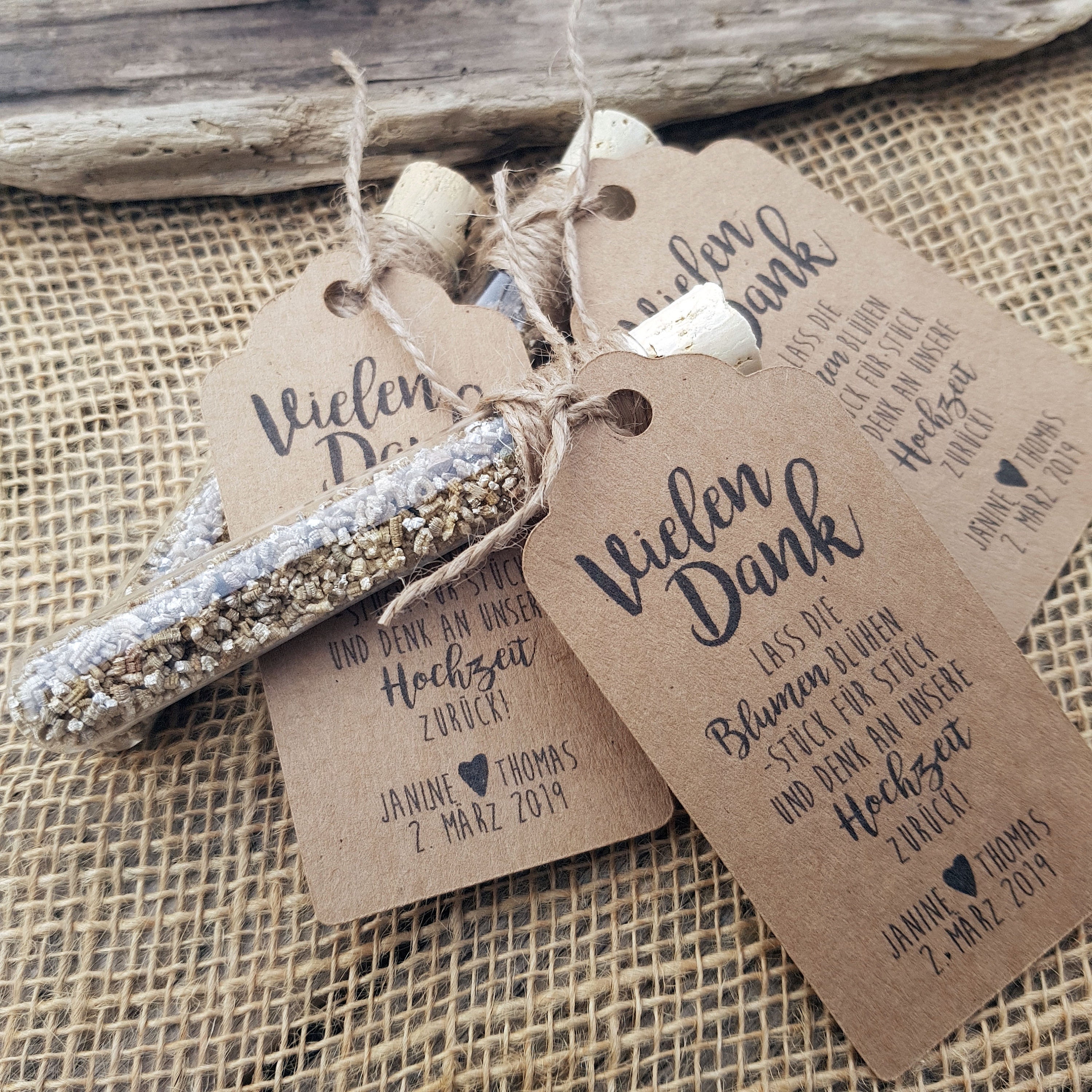Gastgeschenk Hochzeit Blumensamen Reagenzglas Denk Etsy