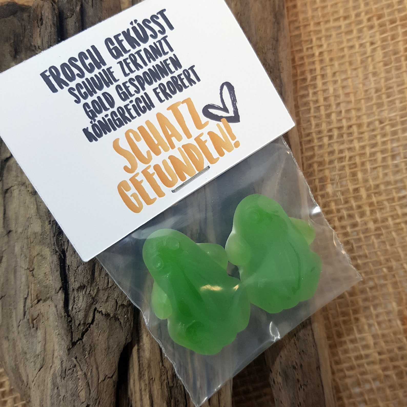 Gastgeschenk zur Hochzeit Frosch geküsst Schuhe zertanzt Etsy.de