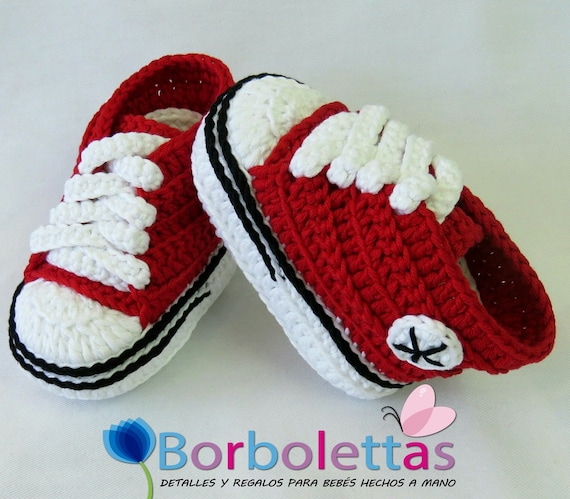 Patucos Para Beb Reci n Nacido Tipo Converse 0 3 3 6 Meses