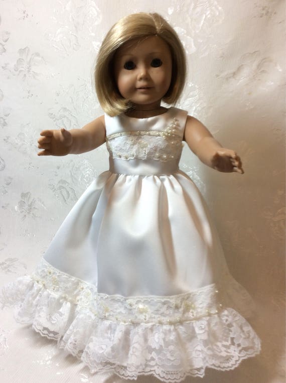 Lovely Wedding Dress Fits American Girl Doll Etsy
