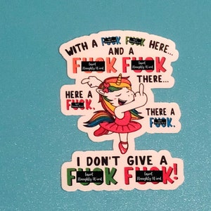 Funny Stickers for Adults, Stickers for Laptop, Stickers for Women, Offensive Stickers, Christmas Gift for Sister, Stocking Stuffer