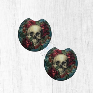 Goth auto-onderzetters, Goth autodecor, kerstcadeau voor zus, Secret Santa cadeau, cadeau uitwisseling, kous kleinigheidjes voor vrouwen
