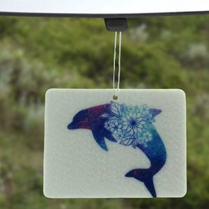 Dolphin Decor Air Freshener, Accessoires de voiture pour femmes, Décor de voiture, Cadeau d’anniversaire pour sœur, Décor de voiture mignon, Cadeaux de dauphin